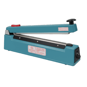 Θερμοκολλητικά κλειστικά μηχανήματα, χειροκίνητα για σακουλάκια πολυαιθυλενίου, πολυπροπυλενίου, PVC, κ.α. Διαθέτουν ρυθμιζόμενη θερμοκρασία συγκόλλησης, μέσο χρονοδιακόπτη και πλάτος συγκόλλησης 2,5 mm. Δέχονται διάφορους τύπους σακούλας.