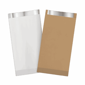 Χαρτοσακούλες Αλουμινίου – Ατύπωτες Οι ατύπωτες χαρτοσακούλες αλουμινίου Kraft καφέ αποτελούν ιδανική λύση συσκευασίας για τρόφιμα που χρειάζονται θερμοκρασιακή διατήρηση, προστασία από λίπη και υγρασία. Χάρη στη διπλή κατασκευή τους (χαρτί kraft + εσωτερική επένδυση αλουμινίου), διατηρούν το περιεχόμενο ζεστό και φρέσκο για μεγαλύτερο χρονικό διάστημα.