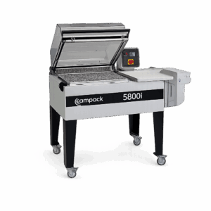 Χειροκίνητο Συρρικνωτικό Καμπάνα Ιδανική λύση για μικρή & μεσαία παραγωγή Το Compack 4500 είναι ένα χειροκίνητο θερμοσυρρικνωτικό μηχάνημα τύπου καμπάνας, σχεδιασμένο για επιχειρήσεις που χρειάζονται ευέλικτη και αποδοτική συσκευασία. Σφραγίζει και συρρικνώνει ταυτόχρονα, υπό την επίβλεψη ενός χειριστή, εξασφαλίζοντας γρήγορη και ποιοτική συσκευασία.